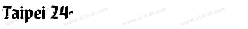 Taipei 24字体转换